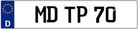 Trailer License Plate